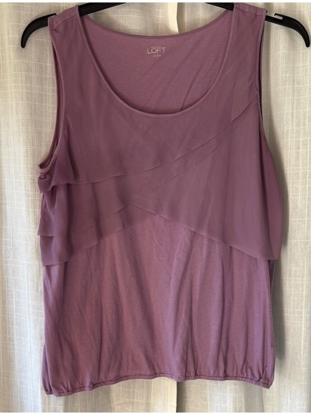 Relaxed Lavender Sleeveless Tank Top